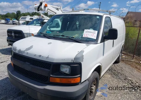2013 Chevrolet Express 2500 Work Van из США, поврежденный, VIN 1GCWGFBA8D1102953